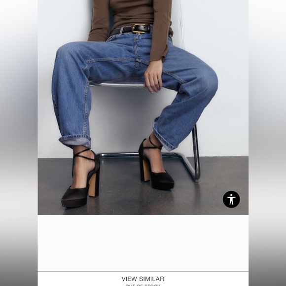 heeled platform shoes zara